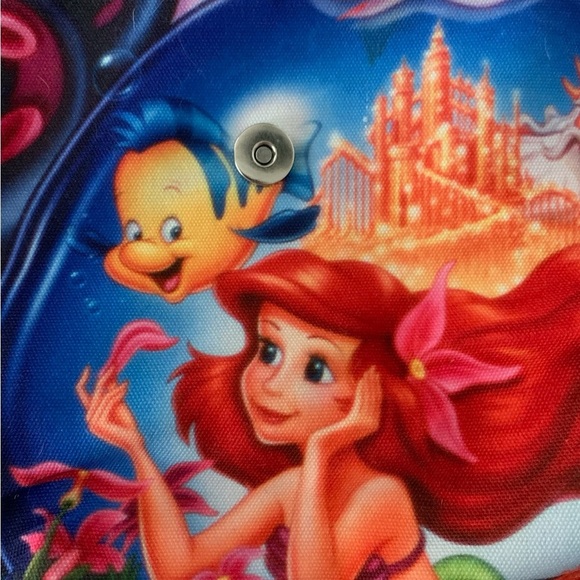 Disney X Loungefly The Little Mermaid Ariel Princess Slouch Backpack Ursula Bag - Picture 14 of 16